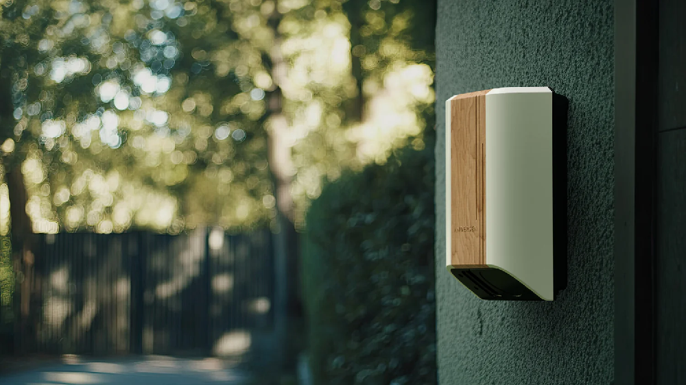 Andersen Quartz EV charger installed on an exterior wall at a British home.